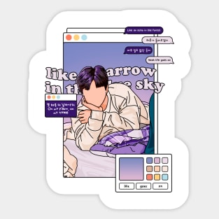 BTS LIFE GOES ON RAP MONSTER Sticker